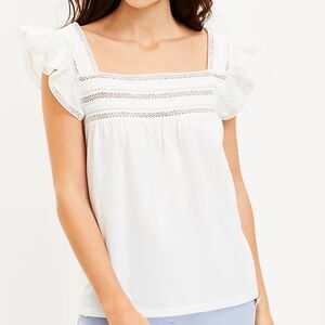 Loft Ruffle Sleeve Top